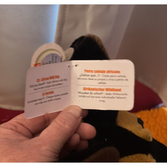 New Wild Republic African Wild Dog Stuffed Animal Plush With Tag Realistic - Picture 7 of 7